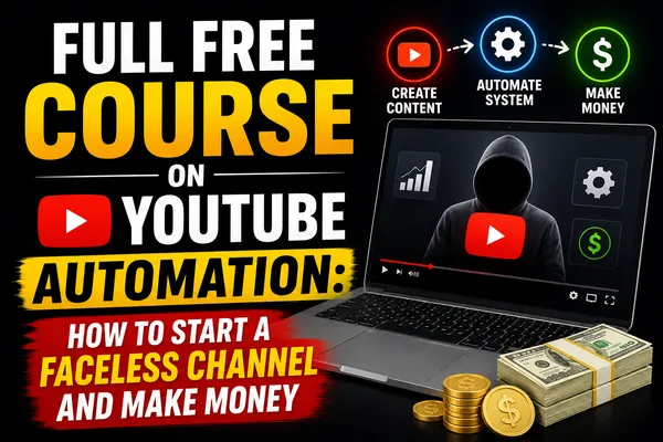 Full Free Course on YouTube Automation: How to Start a Faceless Channel and Make Money in 2026