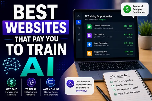 Best Websites that Pay you to Train AI in 2026: Real Pay, Real Access, No Hype