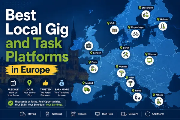 Best Local Gig and Task Platforms in Europe 2026: France, Germany, Italy, Spain and Portugal